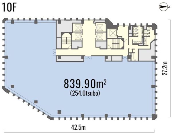 ATT EAST 基礎階平面図